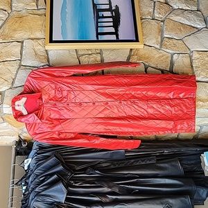 Quilted faux leather dress - small